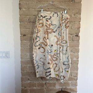 Snake Print wrap Skirt
